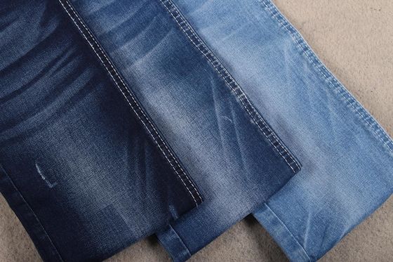 Giá tốt 9,7oz 329gsm Vải thun cotton Polyester co giãn cho quần jean trẻ em nữ trực tuyến