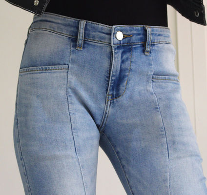 Vải denim co giãn cao 339gsm 2% với Slub Dark Blue 160cm Chiều rộng đầy đủ