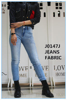 10oz 2% High Stretch Denim Fabric Slub Dark Blue 3/1 Tay phải Twill Weave