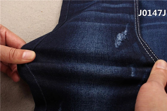 10oz 2% High Stretch Denim Fabric Slub Dark Blue 3/1 Tay phải Twill Weave