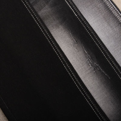 9.5 Oz Sulfur Vải denim thô màu đen