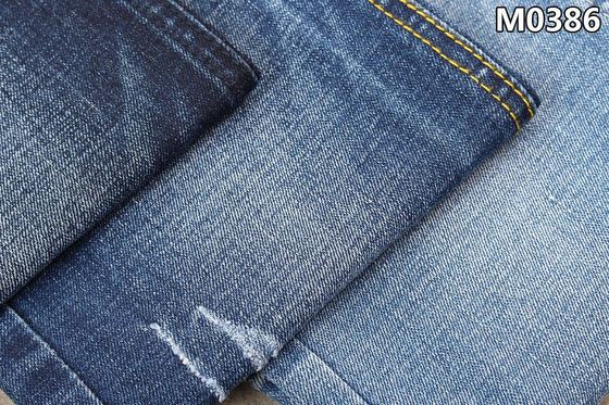 10.5oz Cotton Polyester Spandex Denim Vải Warp Slub Chất liệu jeans