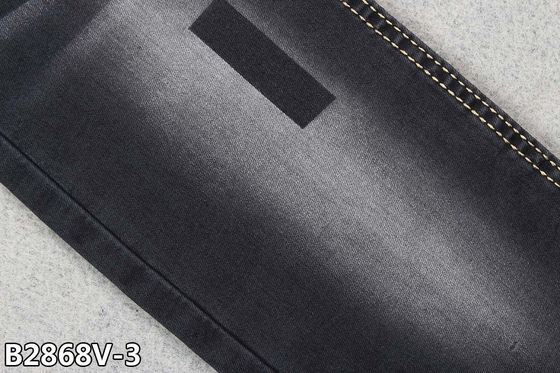 59 "Rộng 10,9oz Vải Denim Căng Cao TR Quần jean đen lưu huỳnh