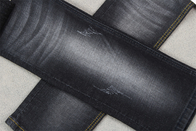 Sanforizing Crosshatch Denim Vải trượt Căng hoàn toàn 160cm 10.3 Một lần Màu đen