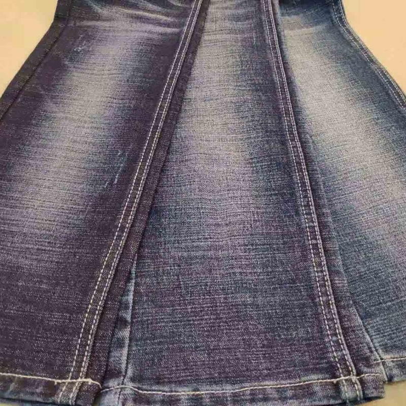 Rope Dye Cotton Width 51/52 "Màu Vải denim Lycra đậm màu xanh lam