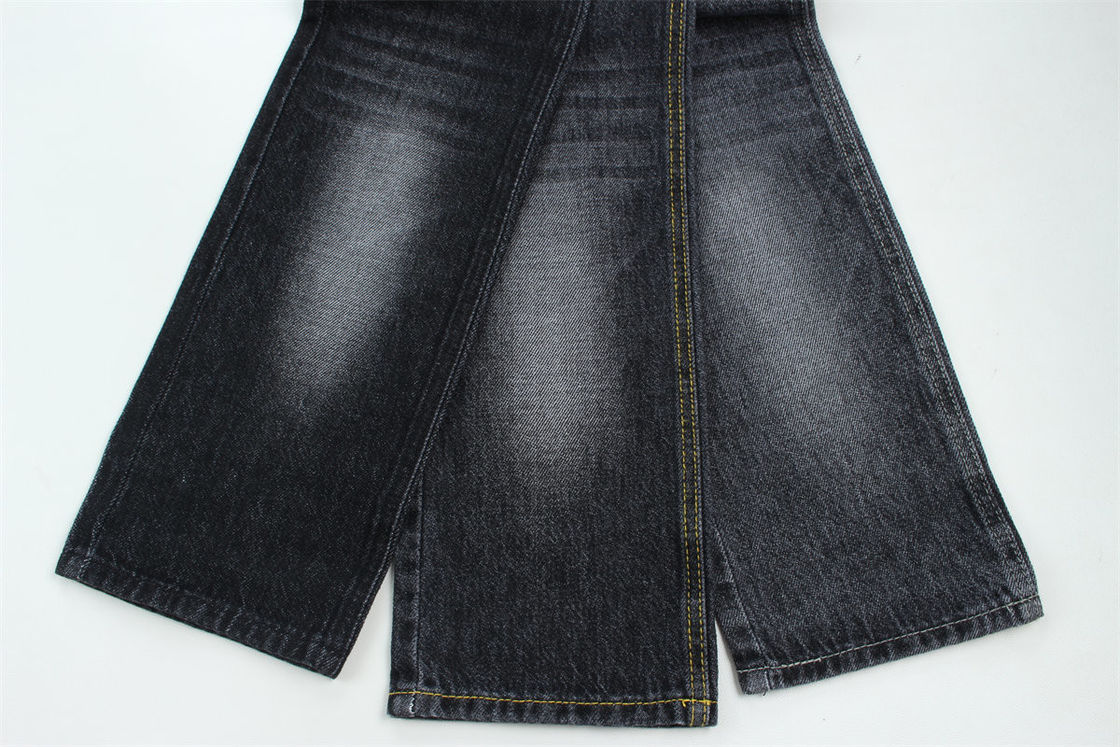 100% Cotton 12 Once Virgin Cotton Rigid Denim Fabric Cho Jeans Đen tối