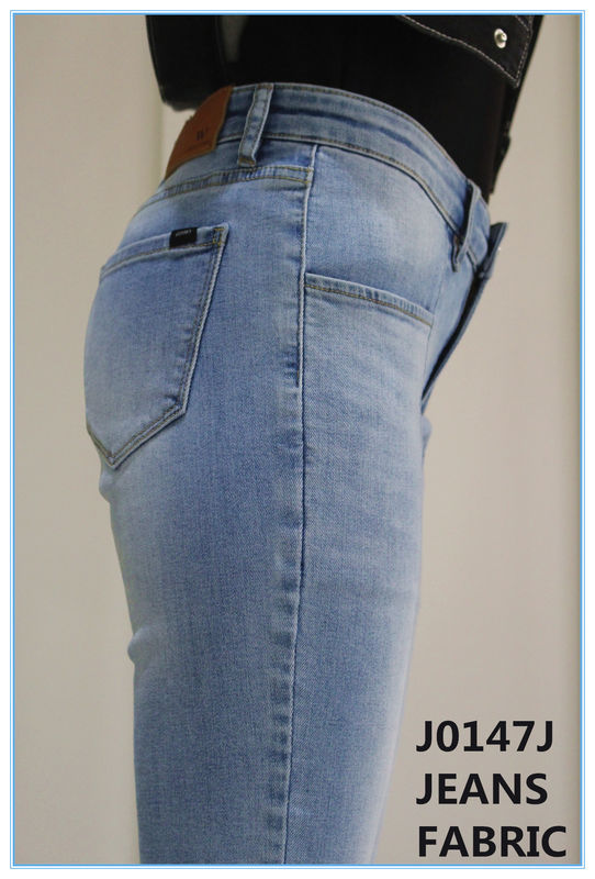 10oz 2% High Stretch Denim Fabric Slub Dark Blue 3/1 Tay phải Twill Weave