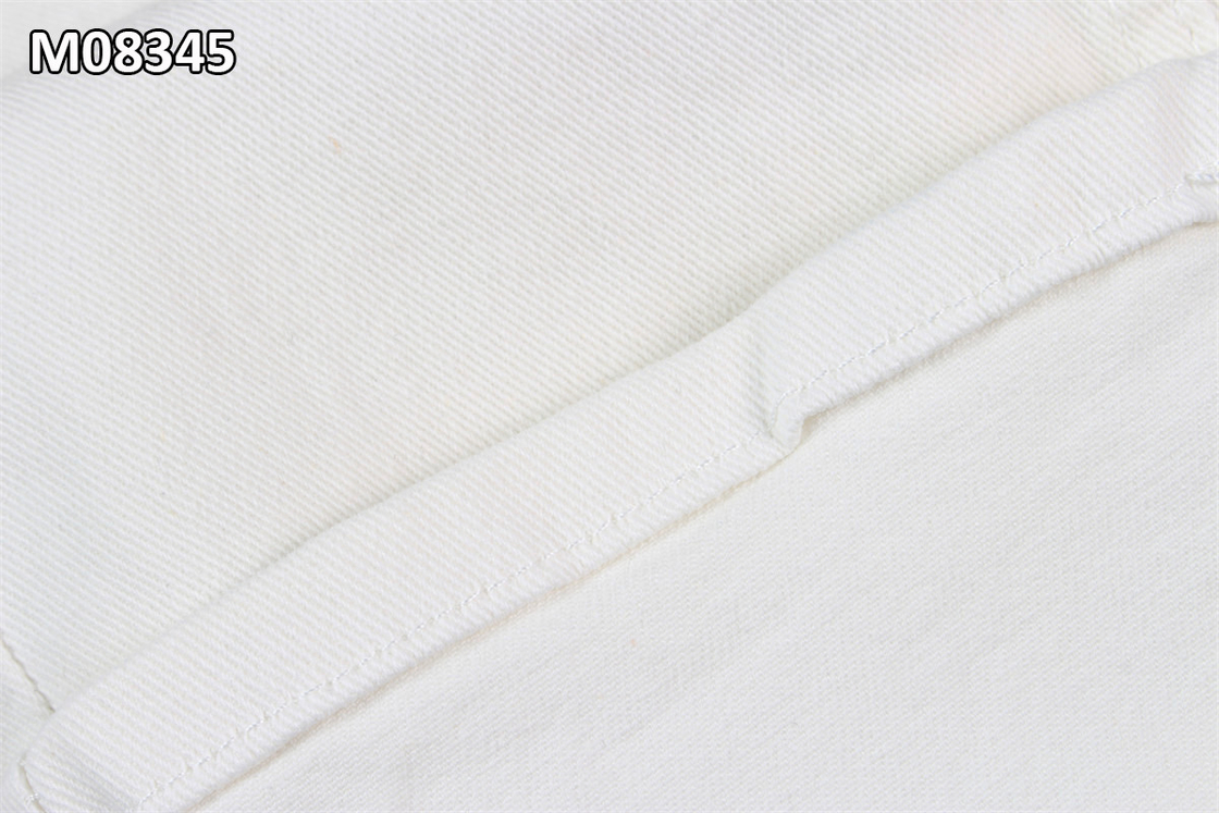 9.7OZ Chuẩn bị để nhuộm vải denim trắng RFD quần jean vải fro may nhuộm