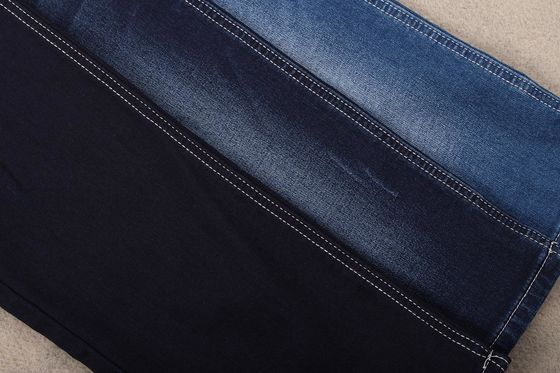 339 Gsm Fleeced Rayon Stretchable Denim Fabric Colored Backside Terry Loop Ultra Comfort