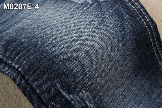 12.7 OZ Crosshatch Denim Fabric Stretch Men's Jeans Super Dark Blue Color