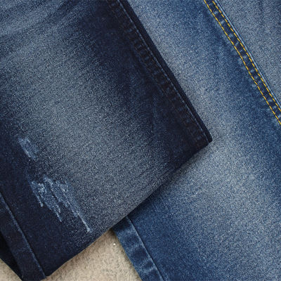 Giá tốt vải denim với độ co giãn phù hợp cho quần jean nữ làm quần jean ở 9,9 OZ màu xanh đậm trực tuyến