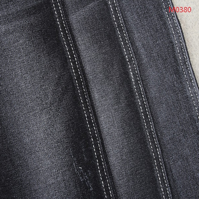Vải thun cotton dày màu đen Vải denim co giãn cao cho nữ quần Jean