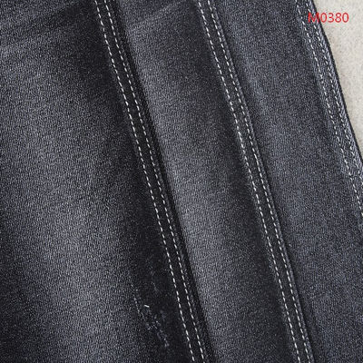 Giá tốt Vải thun cotton dày màu đen Vải denim co giãn cao cho nữ quần Jean trực tuyến