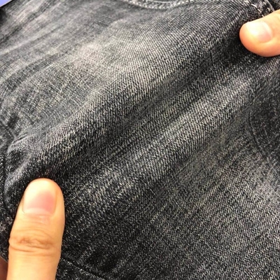 Đá rửa siêu co giãn Cotton Dualfx T400 Lycra Denim Jeans Vải Sulfur Đen