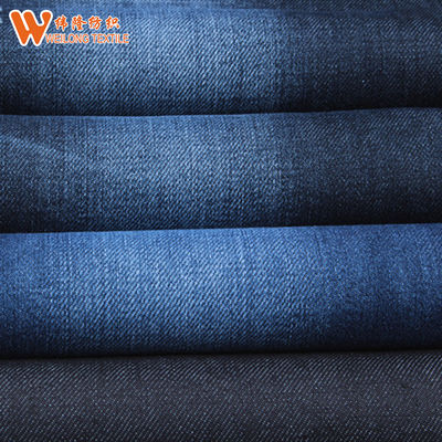 Giá tốt Vải jean sợi tre không co giãn Vải denim cho trang phục áo sơ mi trực tuyến