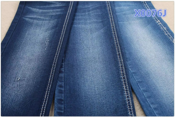 Giá tốt Indigo Blue Cotton Co giãn Vải Denim đàn hồi 130cm để may mặc trực tuyến