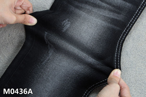 Giá tốt Vải denim 10,4 OZ Màu đen 2% Spandex cao 3/1 Twill tay phải trực tuyến