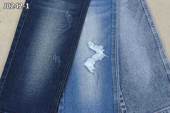 Giá tốt 11.7 OZ Cotton Spandex Vải denim co giãn ít Mặt sau màu trắng trực tuyến