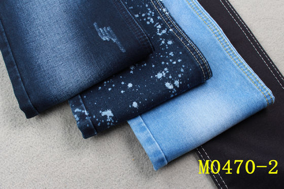 Giá tốt Vải denim hai lớp 12oz như đan Kiểu dệt không đều 58/59 '' Dành cho phụ nữ Kết thúc bằng chất làm bóng trực tuyến