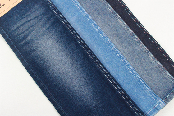 Vải denim thô OEM 343gsm 160cm Chiều rộng đầy đủ Màu xanh đậm