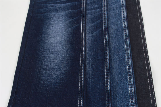 Giá tốt Vải denim 10,5Oz Crosshatch Slub với cảm giác tay mềm mại co giãn Màu đen trực tuyến