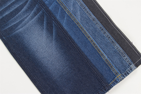 Sanforizing 2/1 Tay phải vải denim cho áo sơ mi 7.5 oz 100% bông màu xanh đậm