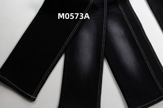 Giá tốt Nhập xưởng 11.5 Oz Warp Slub High Stretch Đen mặt sau vải denim dệt cho quần jean trực tuyến