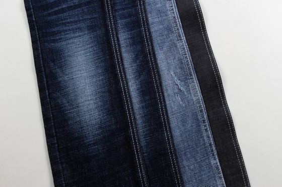 Giá tốt Trọng lượng nặng 12,6 oz màu xanh đậm Crossshatch Slub Denim Fabric Cho quần jean trực tuyến