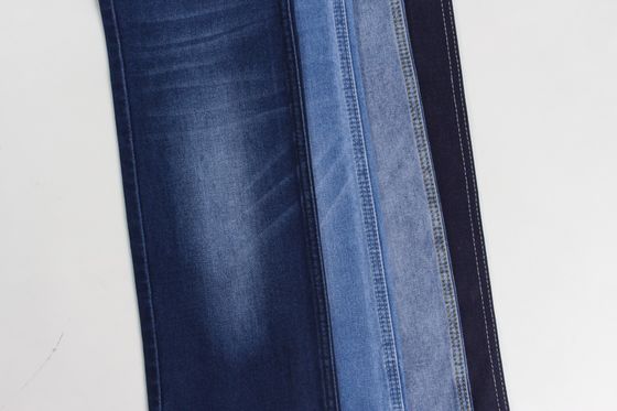 Giá tốt Sản phẩm bán buôn 10 oz màu xanh đậm kéo dài vải denim dệt cho quần jean trực tuyến