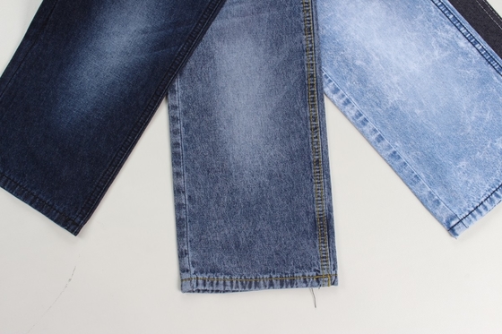 Bán bán buôn 100% bông 7,3 oz vải denim cứng màu xanh đậm cho quần jean