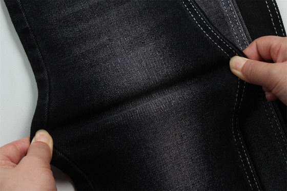 Giá tốt 11 oz Low Stretch Denim Fabric For Man Work Wear Jeans Đen mặt sau Giá cạnh tranh từ Weilong Textile trực tuyến