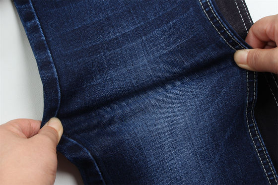 Giá tốt 11-11.5 Oz Warp slub quần jean vải cho người đàn ông quần jean Mercerized Fleece đen lưng cao kéo dài cho người đàn ông Ấn Độ thị trường phong cách trực tuyến