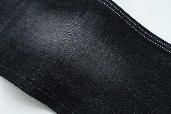 Giá tốt 100% Cotton Crosshatch Slub Denim Fabric Rigid For Fashion Style 13oz Màu đen bán nóng cho thị trường Ấn Độ trực tuyến