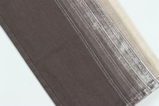 Giá tốt Màu nâu 10 Một lần cao kéo dài Slub denim vải cho phụ nữ Jeans trực tuyến