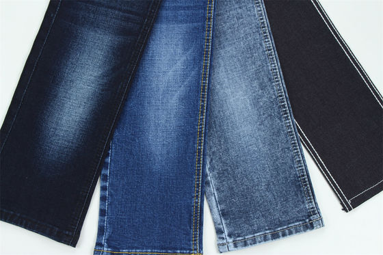 Giá tốt Cotton Ployester Rayon Elastane Stretch Denim Fabric Đối với nam giới Jeans trực tuyến