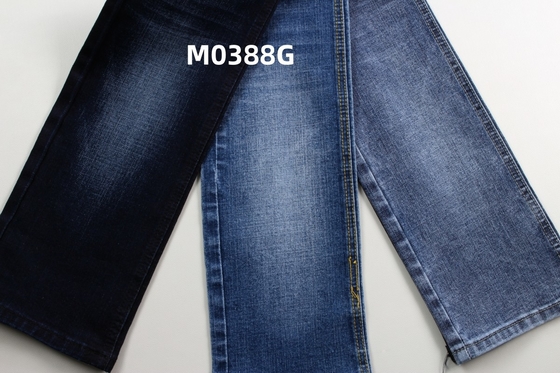 11.5 oz màu xanh đậm và crossshatch slub vải quần jean denim hoàn thiện bình thường