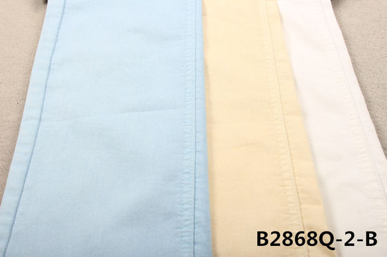 Giá tốt 7.6OZ PFD Cotton Polyester Spandex White Denim Fabric cho phụ nữ quần jean trực tuyến