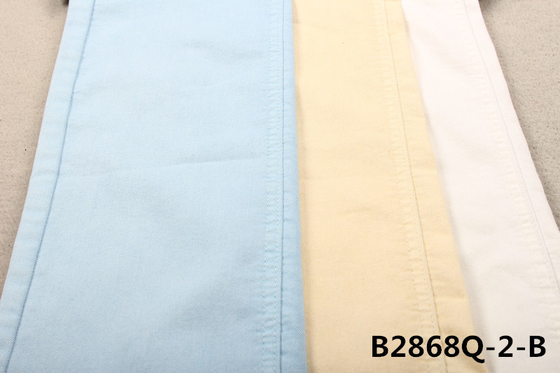 7.6OZ PFD Cotton Polyester Spandex White Denim Fabric cho phụ nữ quần jean