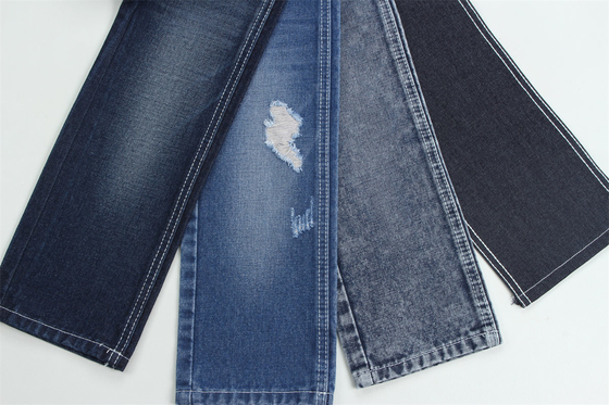 12.1 Oz Tạo một hàng rào 3x1 tay phải với một bề mặt kết cấu phong phú Cotton Polyester Spandex Textile Jeans TR Denim Fabrics
