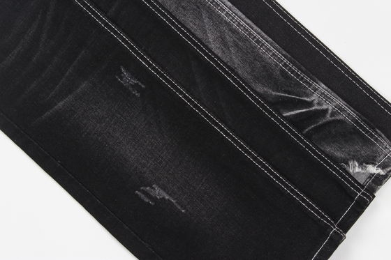 Vải Denim co giãn màu đen sẫm chất lượng cao cấp cho quần jean
