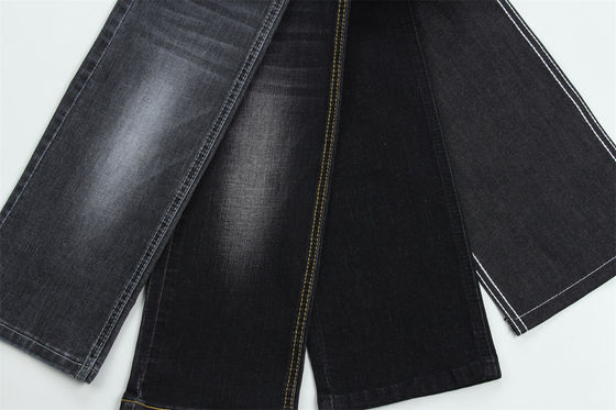Vải Denim Slub Co Giãn Cao Màu Đen Đậm Dùng Cho Quần Jean Trẻ Em và Phụ Nữ