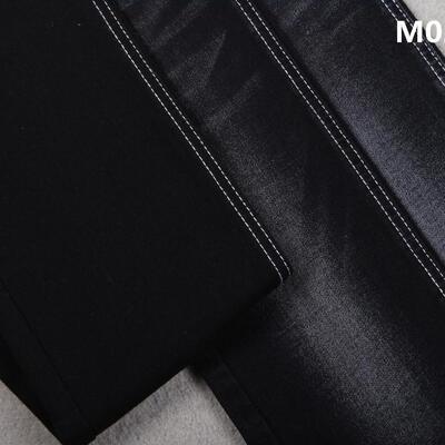 Giá tốt Vải Jeans Cotton Slub Co Giãn Màu Đen Jet 10.5 oz trực tuyến