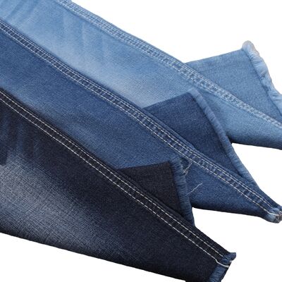 Giá tốt 6.5oz Cotton Spandex Lyocell Denim Fabric cho áo sơ mi Warp Slub trực tuyến