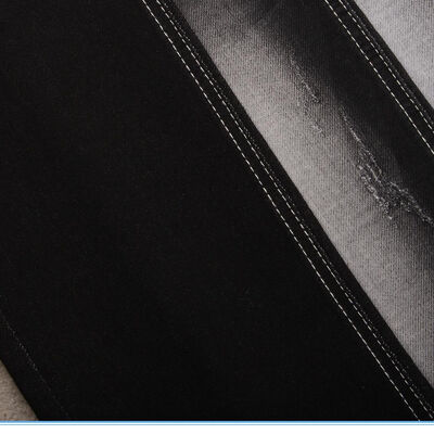 Giá tốt Vải Jeans Giả Vải Dệt Kim Màu Đen Mặt Lưng Trắng Hai Lớp trực tuyến