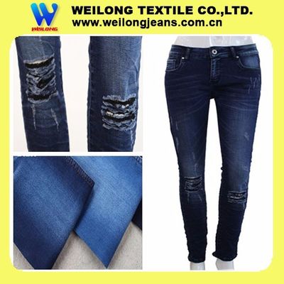 Giá tốt 8.5 Oz Quần jean nữ thời trang Trọng lượng mùa hè Chất liệu vải denim Vải jean trực tuyến