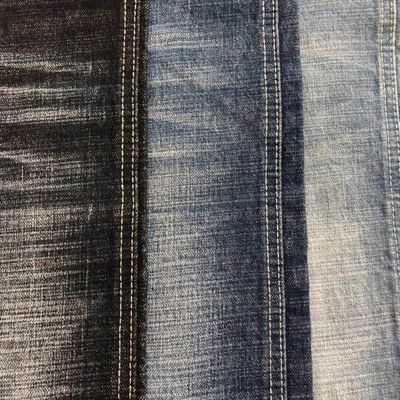 12,6oz 99% Cotton 1% Spandex Twill Slub Căng chéo Vải denim cho người đàn ông quần jean