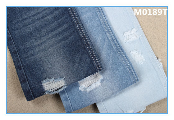 Giá tốt Màu xanh chàm đậm 11 Ounces 100 bông vải denim Phong cách bạn trai Chất liệu jean đen trực tuyến