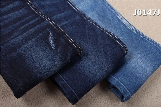 Giá tốt Phụ nữ màu xanh có thể co giãn khổng lồ Quần jean bó RHT Tay phải Twill Vải denim 10 Oz trực tuyến