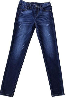 Giá tốt Warp Slub Cotton Polyester Denim Vải trực tuyến