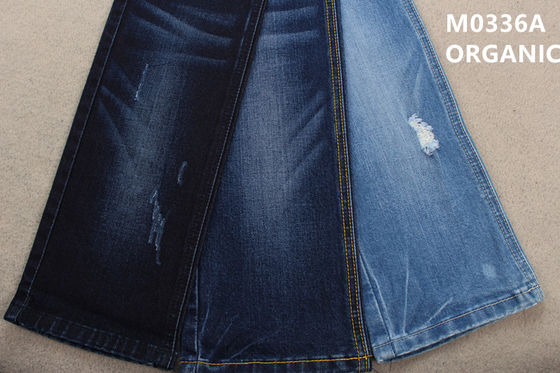 Giá tốt 10.6oz 359gsm Bông hữu cơ thân thiện với môi trường Vải denim gãy Twill trực tuyến